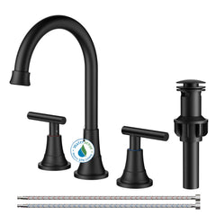 TVOFEK 4inch Centerset Bathroom Sink Faucet 2 or 3 Hole with Pop up Drain for Restroom RV Bar
