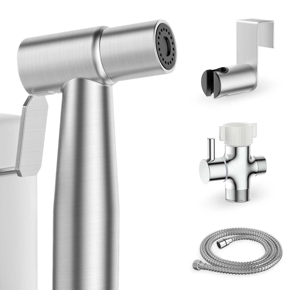 TVOFEK Handheld Bidet Sprayer for Toilet, Jet Spray Kit Adjustable Pressure, Bidet Attachment for Feminine Wash & Muslim Shower