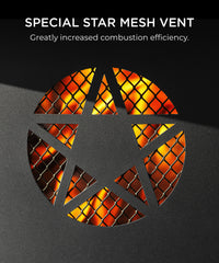 TVOFEK 43 Inch Fire Pit with BBQ Grill, Large Wood Burning Fire Pits with Lid, Fire Poker and Cooking Grate for Backyard, Patio