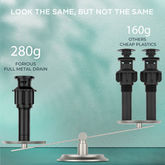 TVOFEK Black Bathroom Faucet 2 or 3 Hole, 4 inch Bathroom Sink Faucet Square Stainless Steel with Metal Pop up Drain and cUPC Hoses for Vanity RV Restroom