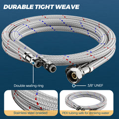 TVOFEK Single Hole Bathroom Faucet, Matte Black Sink Faucet 3 Hole with Metal Pop up Drain for Vanity RV Restroom