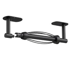 TVOFEK Paper Towel Holder Under Cabinet, Stainless Steel Paper Roll Holder with Damping Effect, Adhesive or Drill Mount, One-Handed Tear for Kitchen, Oval Base