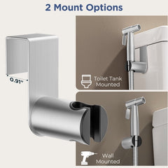 TVOFEK Handheld Bidet Sprayer for Toilet, Jet Spray Kit Adjustable Pressure, Bidet Attachment for Feminine Wash & Shower, Wall/Toilet Mount
